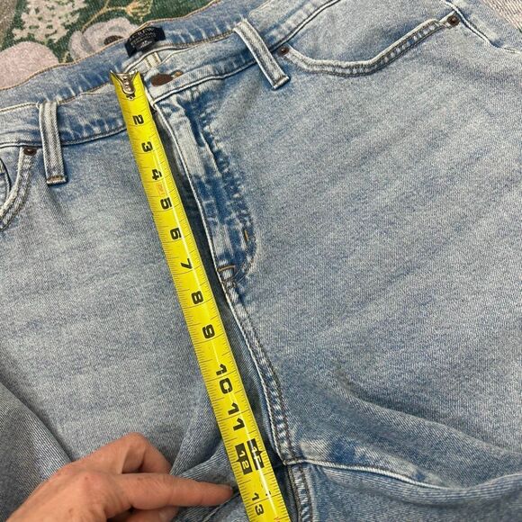 J. Crew Essential Straight Cropped Jeans Womens 35 Light Blue High Rise Raw Hem - Picture 14 of 16